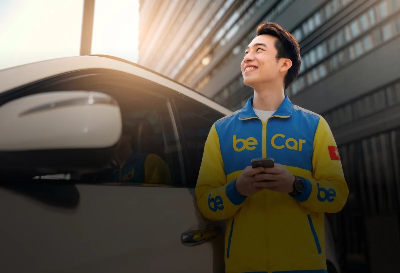 Tài xế beCar sẵn sàng phục vụ doanh nghiệp
